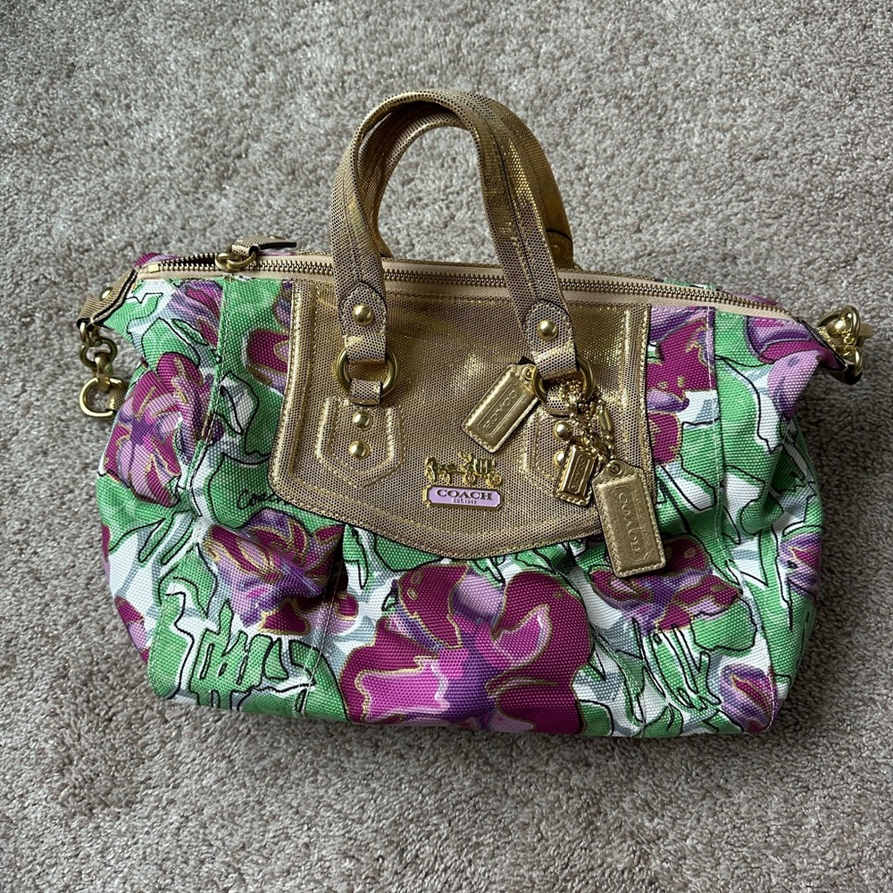 Coach Floral Print bag